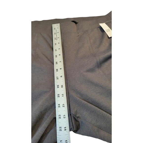 NWT GAP Mid Rise Flare‎ Ponte Pants Heather Gray Womens XL Flare Split Hem - Picture 9 of 9